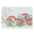 thumbnail image 1 of Colorful Cutting Board, Floral Haze Pattern with Heart Love Spring Influences Work of Art, Decorative Tempered Glass Cutting and Serving Board, Large Size, Multicolor, by Ambesonne, 1 of 1