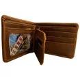 thumbnail image 3 of New Cusco Machu Picchu Peru Souvenir Men's Embossed Brown Leather Bifold Wallet, 3 of 4