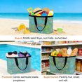 thumbnail image 4 of Ocean Conch Shell Beach Bag for Women, Large Breathable Mesh Beach Tote Bag, Coastal Seahorse Coral Bows Vintage Blue Sandproof Lightweight Travel Bags for Vacation Picnic Swimming Pool, 4 of 9