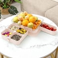 thumbnail image 4 of Tranfacy Home and Kitchen,Plates and Bowls Sets,Detachable Rotating Fruit Box Double Compartment Drawer Fruit Organizer Dry Fruit Plates Home Food Grade Fruit Plates, 4 of 4