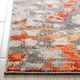 thumbnail image 4 of SAFAVIEH Madison Candelario Abstract Polka Dots Runner Rug, Grey/Orange, 2'2" x 20', 4 of 8