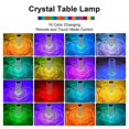 thumbnail image 4 of Crystal Touch Table Lamp Led Night Light, 16 Colors Usb Rechargeable Roses Diamond Table Lamp With, 4 of 5