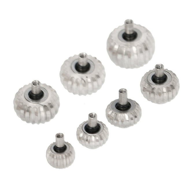 Watch Parts,7Pcs Watch Crown Replacement Watch Crown Accessory Assorted Watch Crown Parts Tried and Trusted
