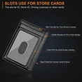 thumbnail image 5 of Microseven Slim Minimalist RFID Blocking Unisex, Wallet, Black, 5 of 5