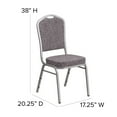 thumbnail image 2 of HERCULES Series Crown Back Stacking Banquet Chair in Burgundy Fabric - Gold Frame, 2 of 9