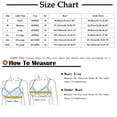 thumbnail image 2 of Sports Bra for Women Wycnly Push Up Bras 3pcs Womens Bras Plus Size Front Button Closure Wireless Underwear Ladies Comfy Lightweight Full Coverage Everyday Bras Weekly, 2 of 2