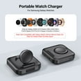 thumbnail image 2 of Portable Samsung Watch Charger for Samsung Watch  8/8 Classic, 1800mAh Wireless Charger for Galaxy Watch 7/Ultra/6/6 Classic/5/5 Pro/4/4 Classic/3/Active 2/Active, for Travel, SwanScout 303S, 2 of 9