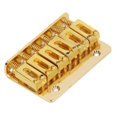 thumbnail image 4 of BIMZUC 6 String Electric Guitar Fixed Saddle Bridge Hardtail Top Loader Replacement Part with Wrench and Screws, Gold, 2.76 inches / 7 cm, 4 of 9