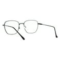 thumbnail image 3 of Blue Light Filtering Lens Eyeglasses Classy Square Metal Frame Clear Lens Black, 3 of 4