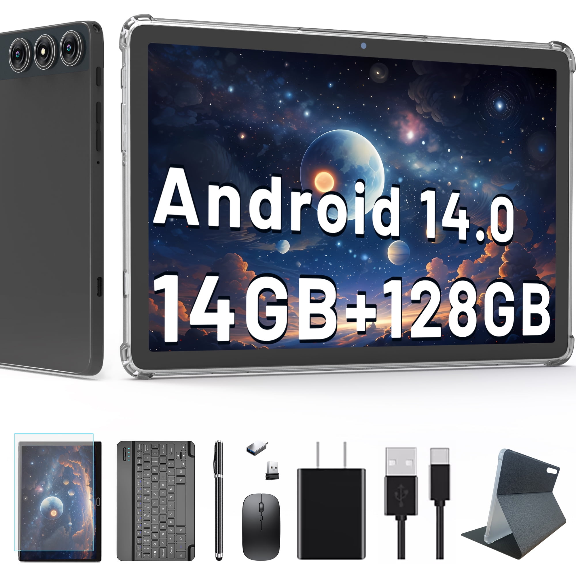 12inch Android 15 Tablet with 256GB ROM+16GB RAM,Helio G99,Octa-Core 5G WIFI,Dual Camera,GPS,1TB Expand,FHD IPS,2K 2000x1200Display Tableta,Wideline L1,GMS Certified,Split-screen,AI,Gaming Tablets