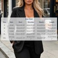 thumbnail image 3 of MOONDU Women's Blazer Pinstripe Striped Notched Lapel Single Breasted Button Front Long Sleeve with Pockets Business Casual Work Office Fall Winter Daily Wear, 3 of 8