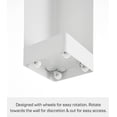 thumbnail image 5 of Yamazaki Home Rolling Bathroom Organizer, White, Steel, Wheels, Adjustable Tiers, Minimal Assembly, 5 of 8
