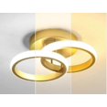 thumbnail image 2 of LED Ceiling Lamp 20W Golden Round, Suitable for Bedroom, Living Room, Corridor, Kitchen, Warm Light, 2 of 5