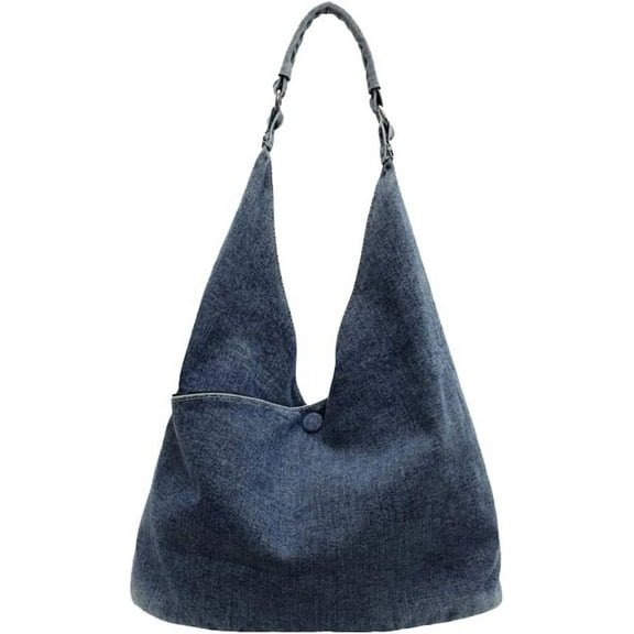 Municipal Shoulder Bag for Women Casual Denim Purse Hobo Bags Tote Bag Retro Crossbody Bag Handbags