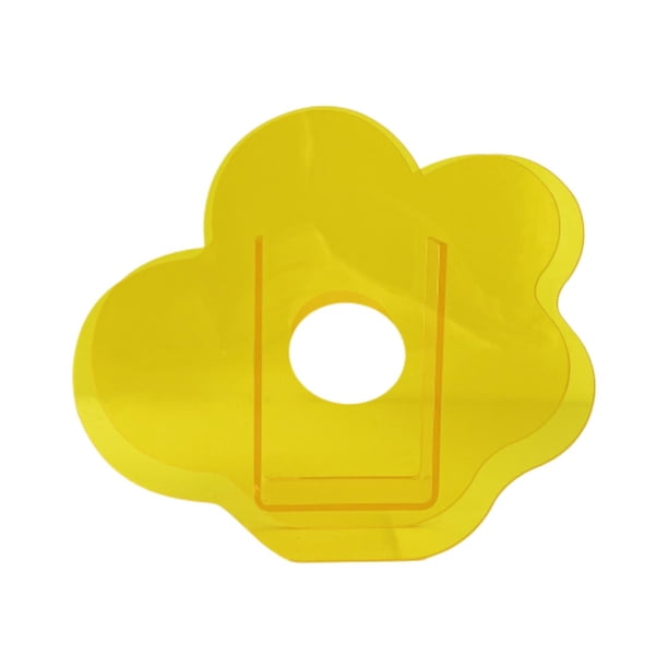 Florero transparente de acrílico moderno Sunnimix Jarrón nórdico moderno amarillo