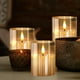 thumbnail image 2 of Velas sin llama Tyawon LED de cristal con control remoto y temporizador (paquete de 3), 2 of 7