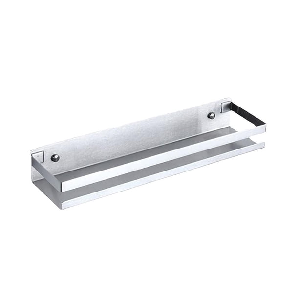 Bewildely Estante de especias de acero inoxidable, estante para condimentos que ahorra espacio, organizador de especias sin perforaciones, cojinete de Juegos de accesorios de baño No.1 Bewildely HA027296-01