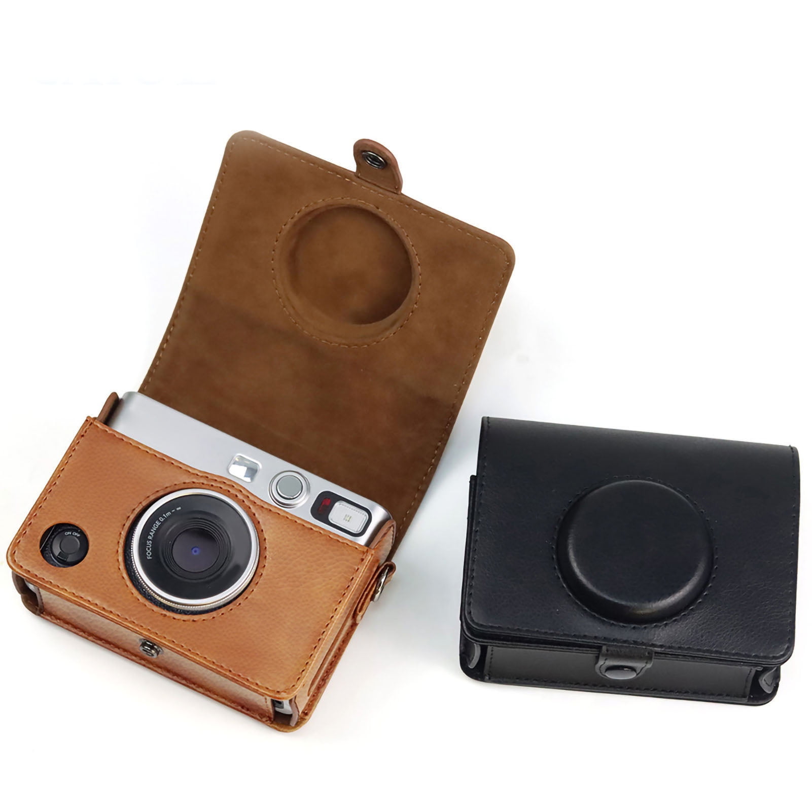 Retro Digital Camera Bag Retro PU Leather Camera Bag Digital Camera Case Photography Leather Case For Mini Brown