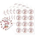 thumbnail image 1 of 5 hojas de pegatinas decorativas impermeables de PVC con puntos redondos, autoadhesivas, para coche y palabras, para sellar bolsas, decoración, fresa, 232 x 175 x 0,2 mm, 50 mm, 12 unidades por hoja, 1 of 6