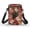 Cat Autumn Leaves, variant on HELLHERO Cow Bunny Spring Crossbody Small Crossbody Bags, Polyester with Zipper Closed for Women