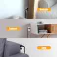 thumbnail image 4 of Twin Extension Cord, 24 Ft Flat Wall Plug, 12 Feet on Each Side, 3 Prong Power Strip with 6 Outlets, Double Extension Cord Splitter for Behind Bed, Couch, Nightstand, Furniture, Black, 4 of 7
