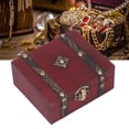 thumbnail image 4 of Wooden Treasure Chest, Portable Size Keepsake Box Chinese Style  For Earrings, 4 of 8