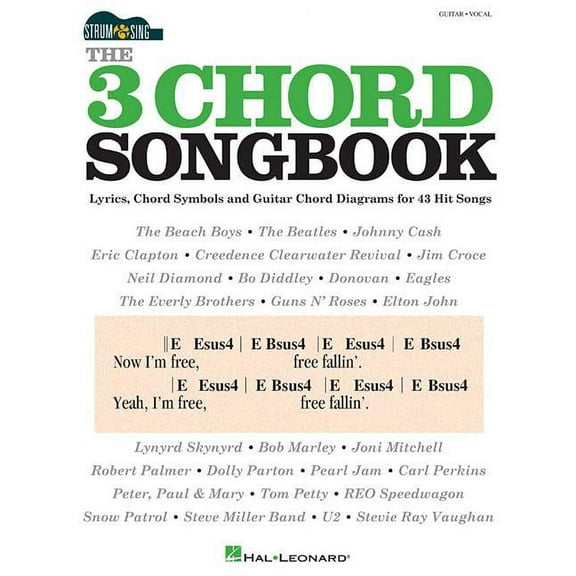 The 3 Chord Songbook - Strum & Sing Guitar, (Paperback)