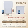 thumbnail image 4 of 25 Pack 12x9x2 Shipping boxes White Cardboard box for Packing and Mailing, 4 of 7