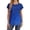 Blue, variant on CaiJunJia Women's Summer Casual Tops Short Sleeve Round Neck Shirts Fashion Basic Tee