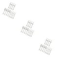 thumbnail image 3 of Transemion Plastic Forks Spoons Knifes Silverware Decor Party Silver 18.5cm 3Set, 3 of 6
