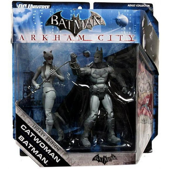 Black & White Batman & Catwoman Action Figure 2-Pack [Black & White]