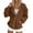 Beige, variant on Bmisegm Women's Hoodies and Sweatshirts Stylish Solid Zip up Jacket for Everyday Wear Long Sleeve Coat Coffee XXXL
