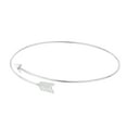 thumbnail image 5 of Minimalist Eternity Directional Arrow Wrap Sterling Silver Bangle Bracelet, 5 of 5