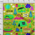 thumbnail image 3 of oneOone Velvet Lime Green Fabric Camping Sewing Craft Projects Fabric Prints By Yard 58 Inch Wide, 3 of 5