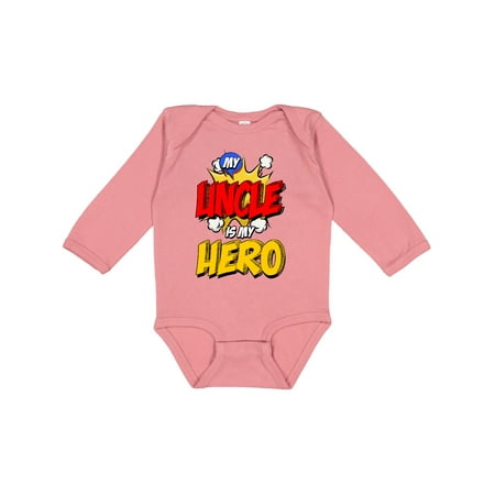 

Inktastic Hero Uncle Gift Baby Boy or Baby Girl Long Sleeve Bodysuit