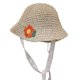 thumbnail image 1 of Circunferencia de la cabeza 52 cm Sombrero de paja de verano para niños Sombrero de pescador de encaje lindo Sombrero para el sol para bebé, 1 of 5