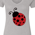 thumbnail image 4 of Inktastic Ladybug Women's V-Neck T-Shirt, 4 of 5