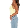 thumbnail image 3 of ZAXARRA Women's Summer Mini Sling Vests Sleeveless Backless Deep V Neck Lace Floral Tops, 3 of 5