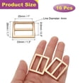 thumbnail image 2 of 16PCS Hebilla deslizante ajustable de aleación de zinc de 1" para correas de webbing de reemplazo de mochila dorado claro, 2 of 7