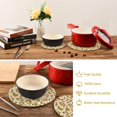 thumbnail image 4 of SKYSONIC Leopard Golden Pot Holders Trivets, 2 Pcs Heat Resistant Trivets,Skin Print Cotton Thread Weave Mats for Hot Pads Pans Pot Bowl Teapot for Kitchen Decor, 4 of 7