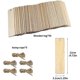 thumbnail image 2 of 50 Pieces Wooden Blank Bookmarks, DIY Wood Bookmark, 12 x 3.2cm Hanging Wooden, 2 of 5