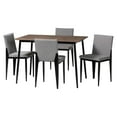 thumbnail image 2 of Baxton Studio Bishop Industrial Dining Set, 5-Piece, Black, 2 of 10