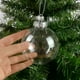 thumbnail image 3 of 6Pcs Clear Plastic Christmas Ball Fillable Ornament Xmas Tree Hanging Bauble Pendant Christmas Home Decoration Navidad Gift, 3 of 5