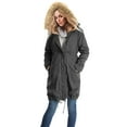thumbnail image 5 of Womens Maternity Puffer Jacket Winter Long Hooded Parka With Pockets Warm Coat, 5 of 9
