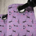 thumbnail image 3 of Ambesonne Teen Room Grommet Curtain, Little Kittens Hearts, 50" x 84", Violet Pink Black, 3 of 6