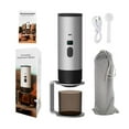thumbnail image 1 of LUVCLS Machine à Expresso Portable Chauffante, Pompe Électrique à Batterie 2600mAh, Machine à Café Compatible avec Capsules Mini Cafetière de Voyage (9,4 Pouces) Inclut Support et Sac en Velours, 1 of 6