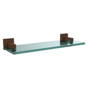 Montero Collection 16 Inch Glass Vanity Shelf with Beveled Edges