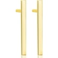 thumbnail image 3 of Minimalist Real 14k Yellow Gold Polished Dainty Trendy Stud Bar Line Stick Earrings, 3 of 9
