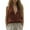Brown, variant on Womens Tops Spring Casual Loose Sleeveless Cotton Linen Solid Color V Neck Pocket Vest Shirt Strap Breathable Comfy Daily Wear L Size Tank Tops for Women