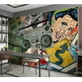 thumbnail image 6 of Street Art Wallpaper Wall Mural - Graffiti Girl, 6 of 7